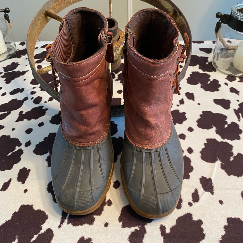 Saltwater Spray Wedge Waterproof Rain Boot